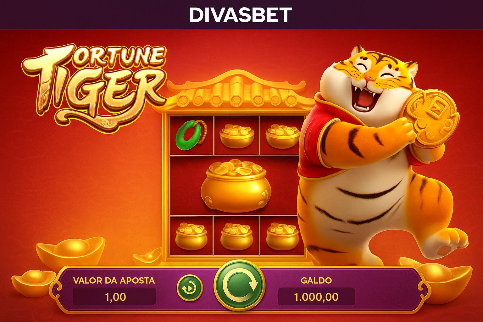 Fortune Tiger é um jogo imperdível no DIVASBET Casino