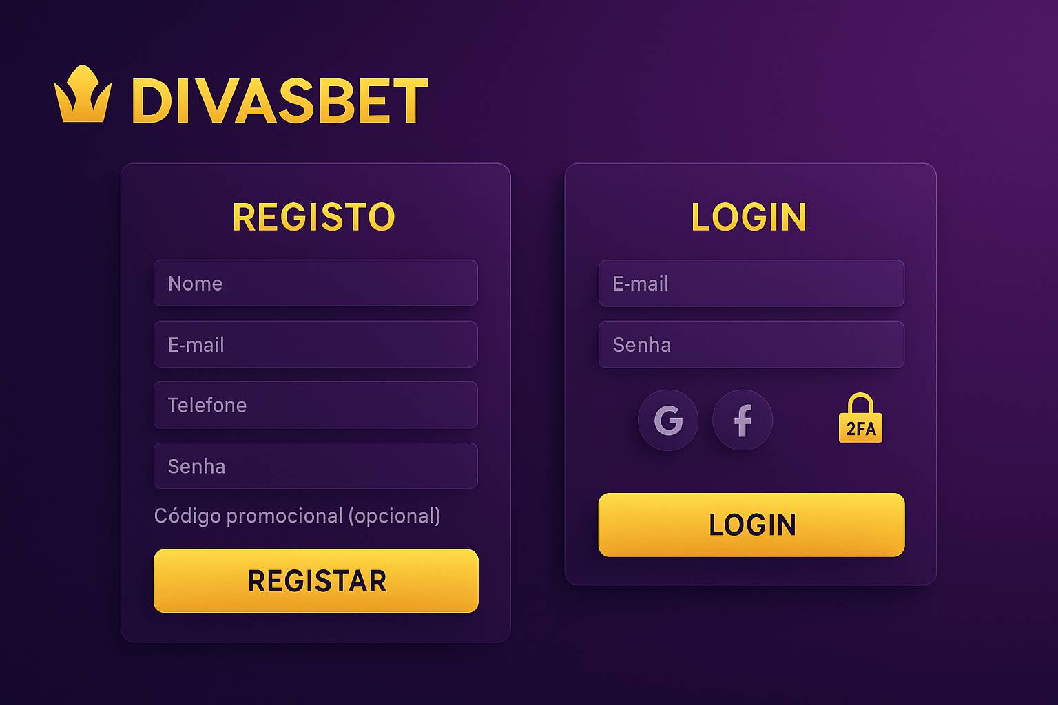 Não Perca tempo, o rRgistro na site DIVASBET